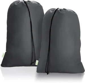 Laundry Bag 28x45 inch, 2 Pack Laundry Sacks with Drawstrings Extra Large Travel Laundry Bag Hamper Liner Heavy Duty Dirty Clothes Organizer Storage Bag Easy Fit a Laundry Hamper or Basket