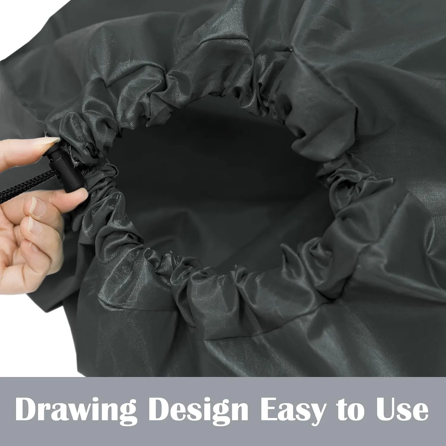 Laundry Bag, Travel Laundry Bag Machine Washable Dirty Clothes Organizer, Large Enough to Hold 4 Loads of Laundry, Easy Fit a Laundry Hamper or Basket (Gray, 24" x 36")