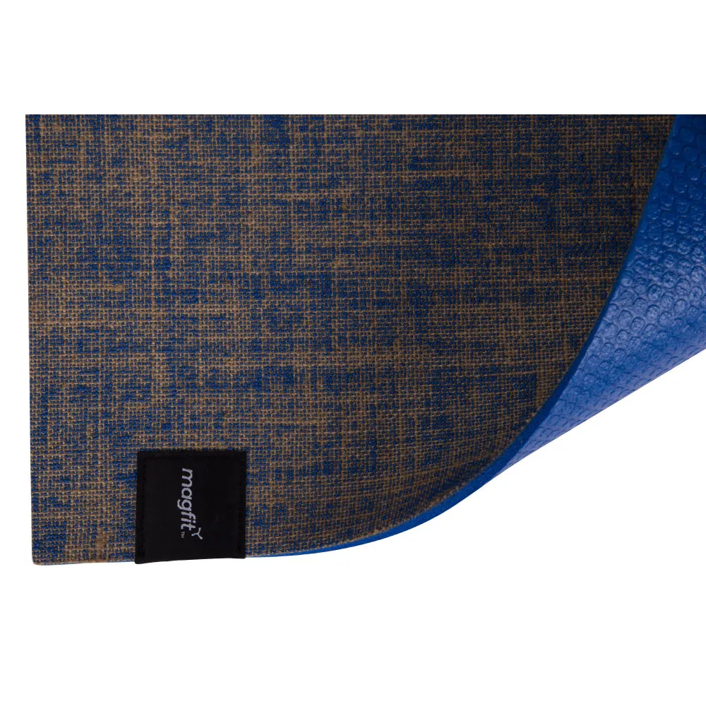 MagFit Jute Yoga Mat 5mm (Blue)