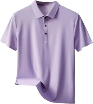 Men Summer Quick Dry Short Sleeve T Shirt Golf Classic Polos Shirts Sports Athletic Tee