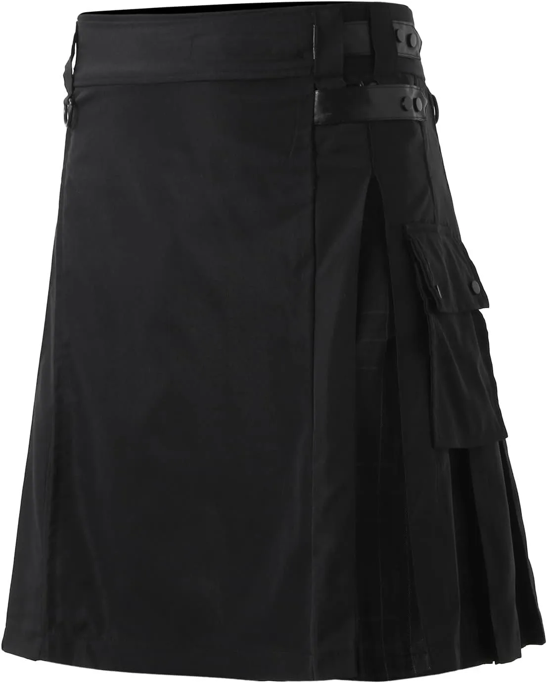 Mens Kilts Shorts Scottish Utility Pleated Plaid Skirts Modern Jeans Tartan Hybrid Kilt Vintage Gothic Kendo Costume