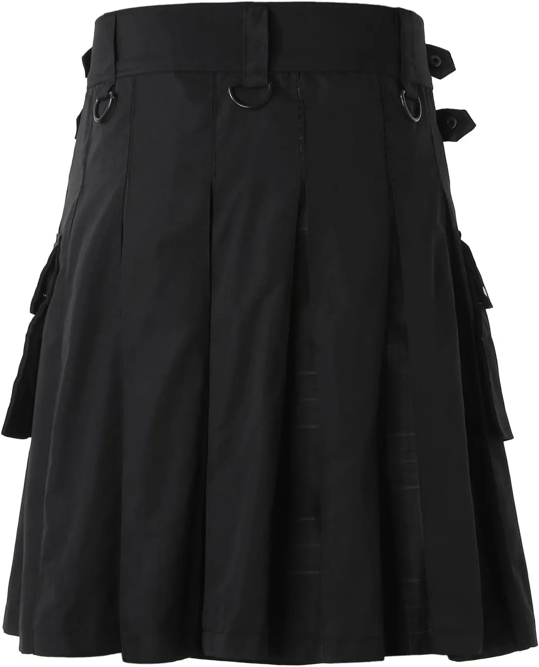 Mens Kilts Shorts Scottish Utility Pleated Plaid Skirts Modern Jeans Tartan Hybrid Kilt Vintage Gothic Kendo Costume