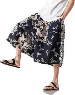 MenS Wide Leg Pants Loose Streetwear Jogger Sweatpants Harajuku Style Harem Casual Trousers