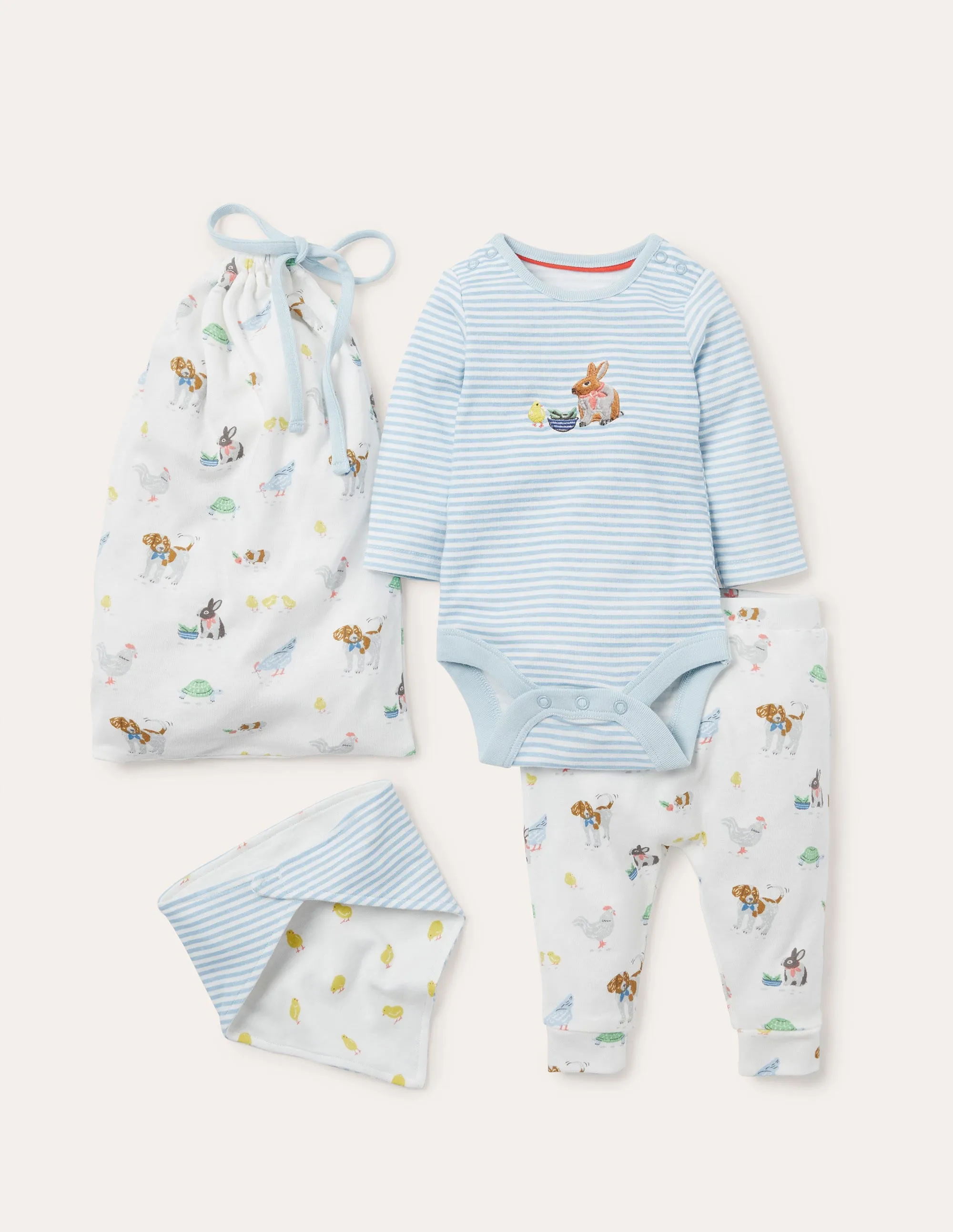 Organic Farm Newborn Set-Ivory Pet Friends