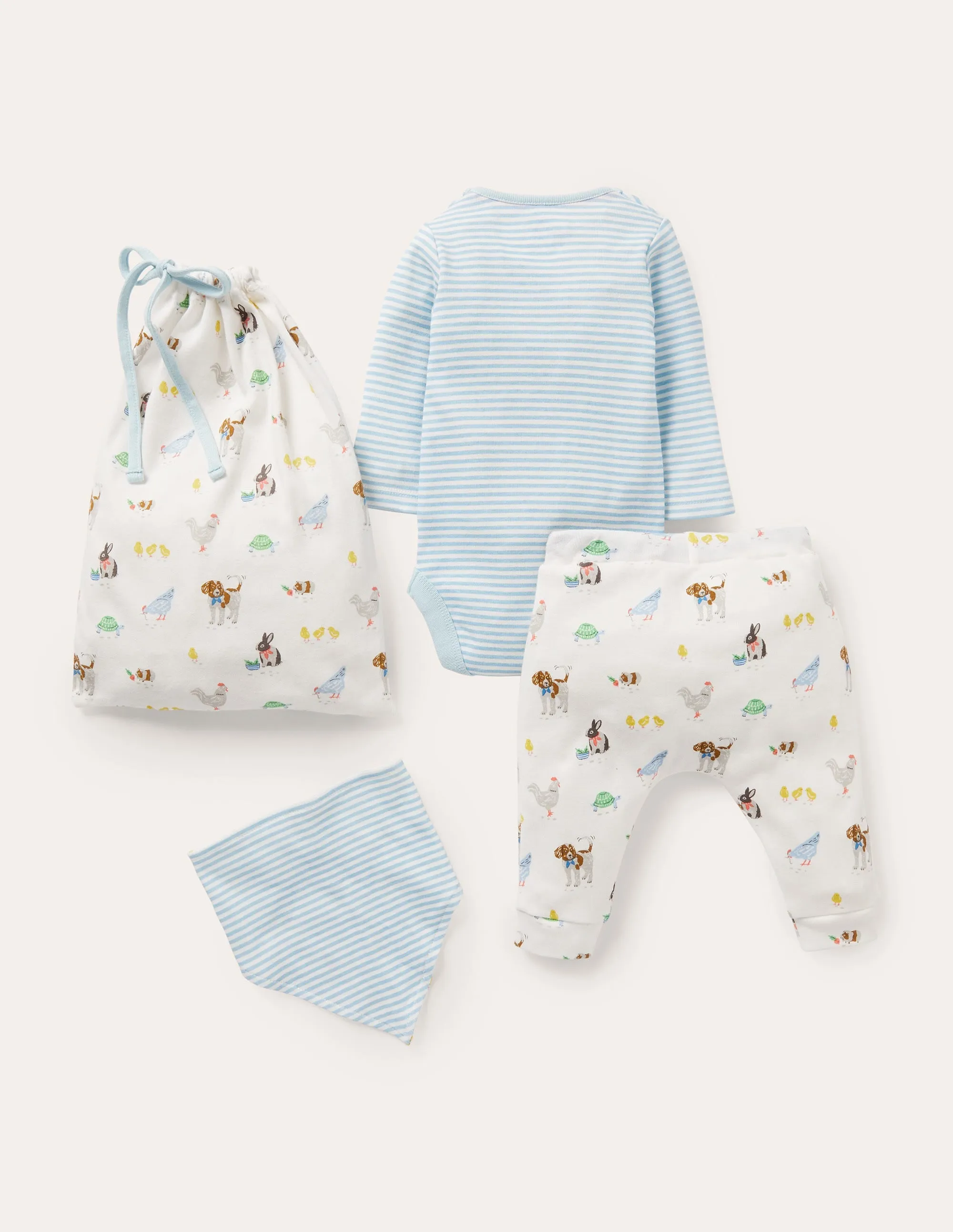Organic Farm Newborn Set-Ivory Pet Friends