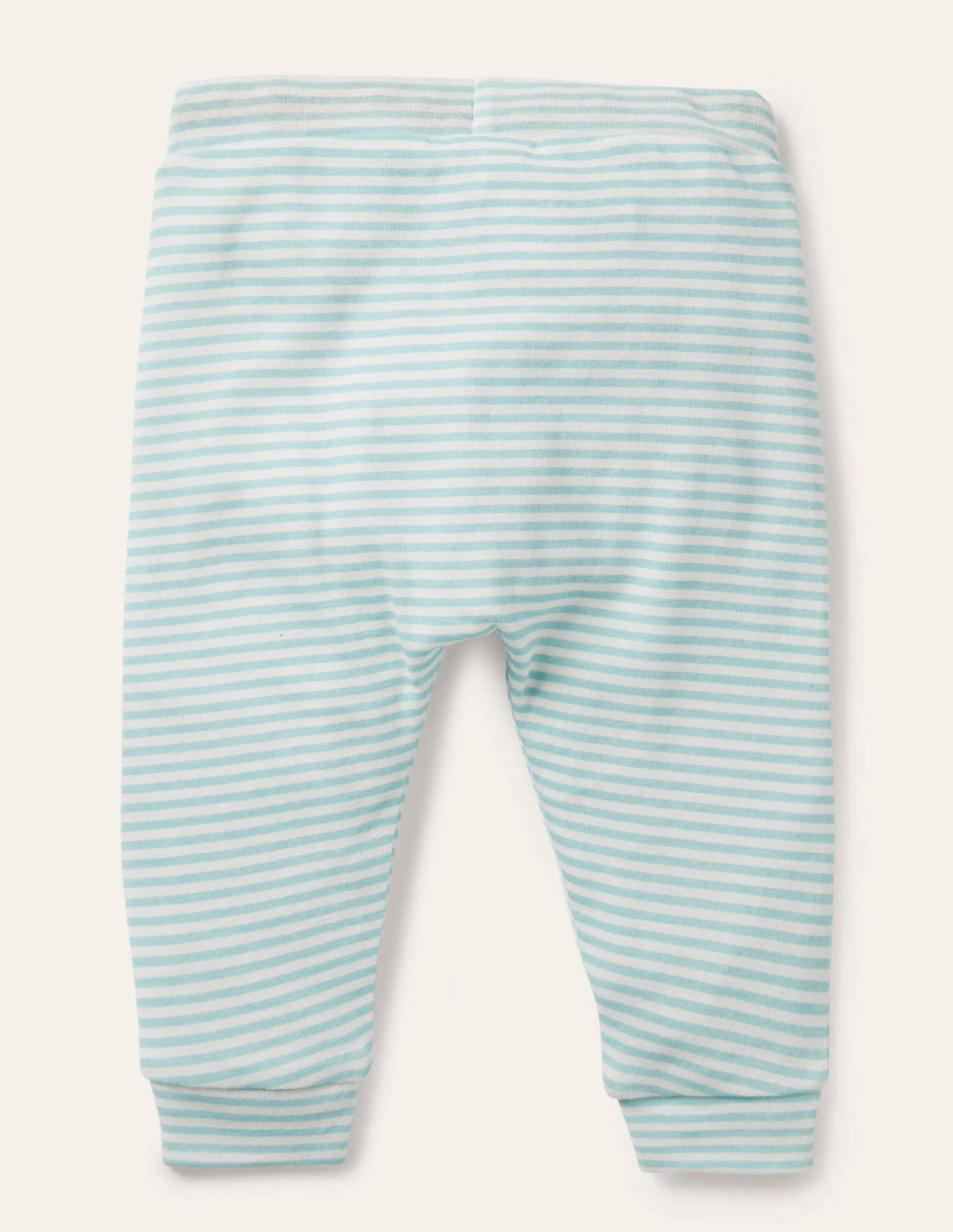 Organic Newborn Trousers-Frosted Blue/Ivory