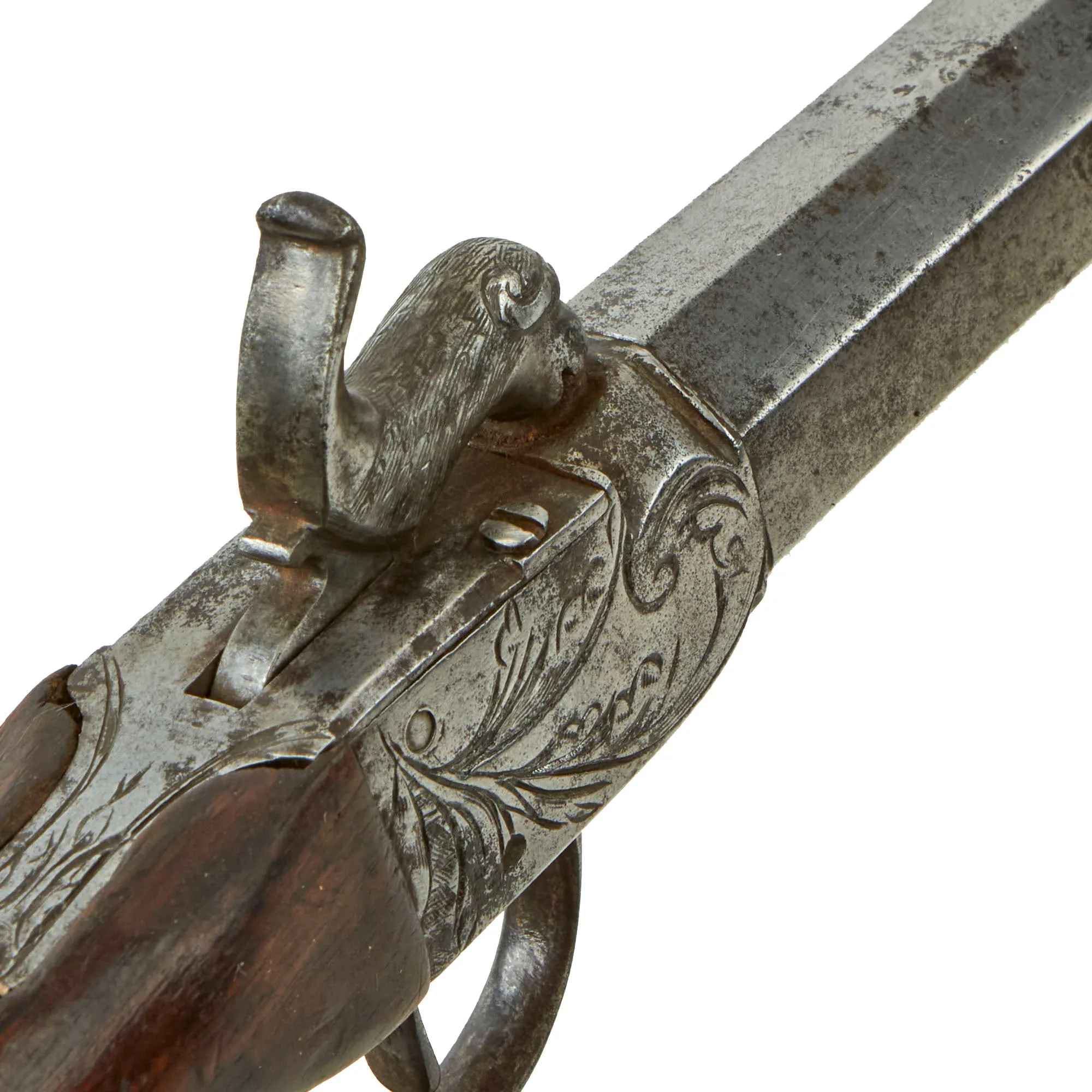 Original 19th Century U.S. "Man Stopper" Pocket Percussion Pistol with .70" Bore Octagonal Barrel - Circa 1850