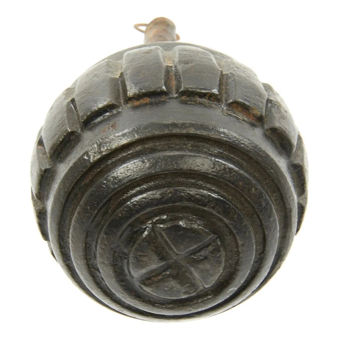 Original German WWI Model 1915 n/A Inert Ball Hand Fragmentation Grenade - Kugelhandgranate