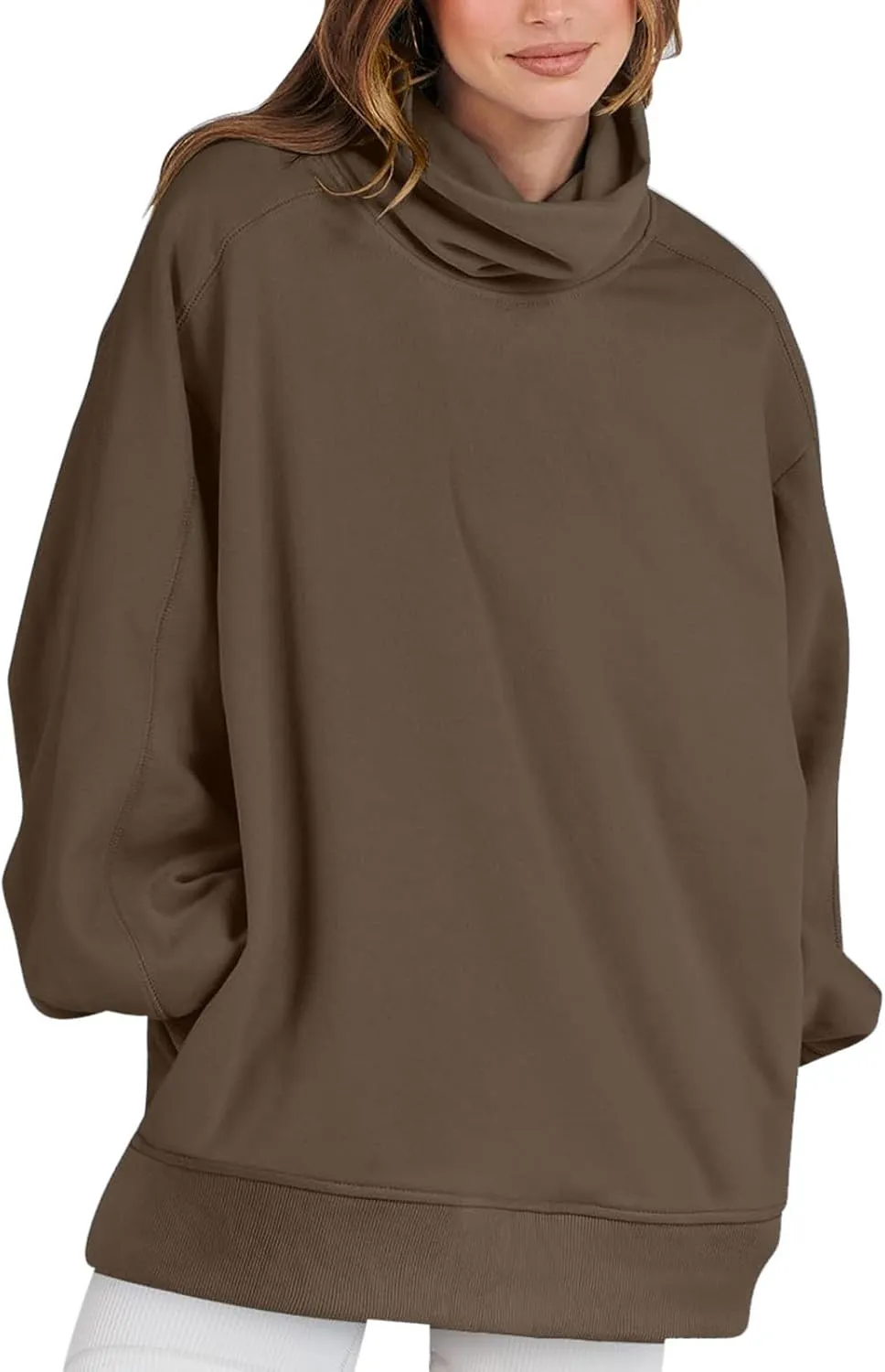 Oversized Sweatshirts for Women Long Sleeve Cowl Neck Hoodie Casual Loose Pullover Tops 2024 Fall Winter Clothes