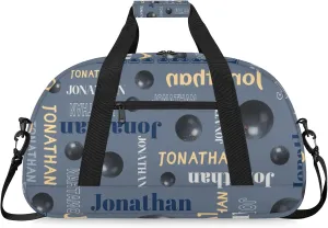 Personalized Duffle Bag - Custom Name Kids Sports Bag, Sleepover Bags for Girls, Lightweight Toddler Boys Overnight Bag for Weekender Travel Cheer Dance Ball Game, Bowling Text