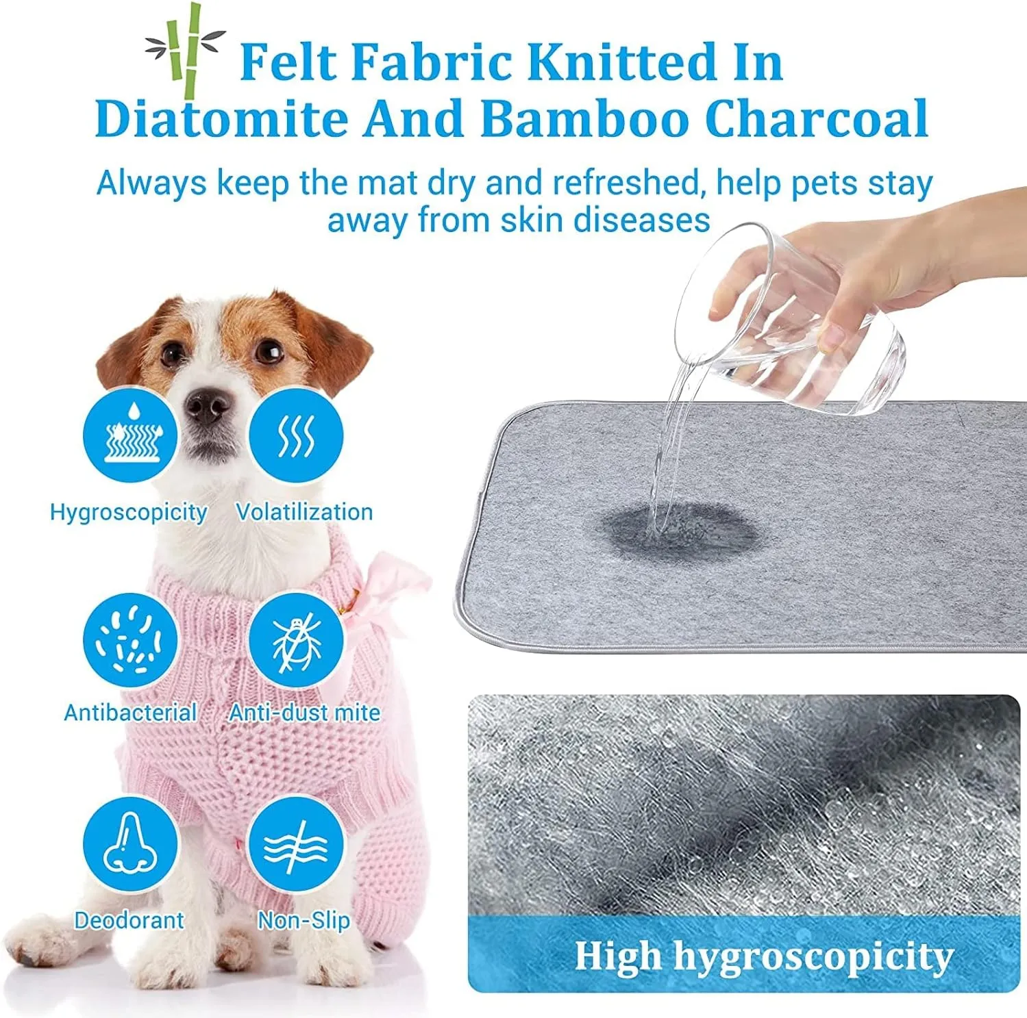 Pet Cooling Mat for Dogs Cats-Blue Arc-chill Natural Q Max 0.4