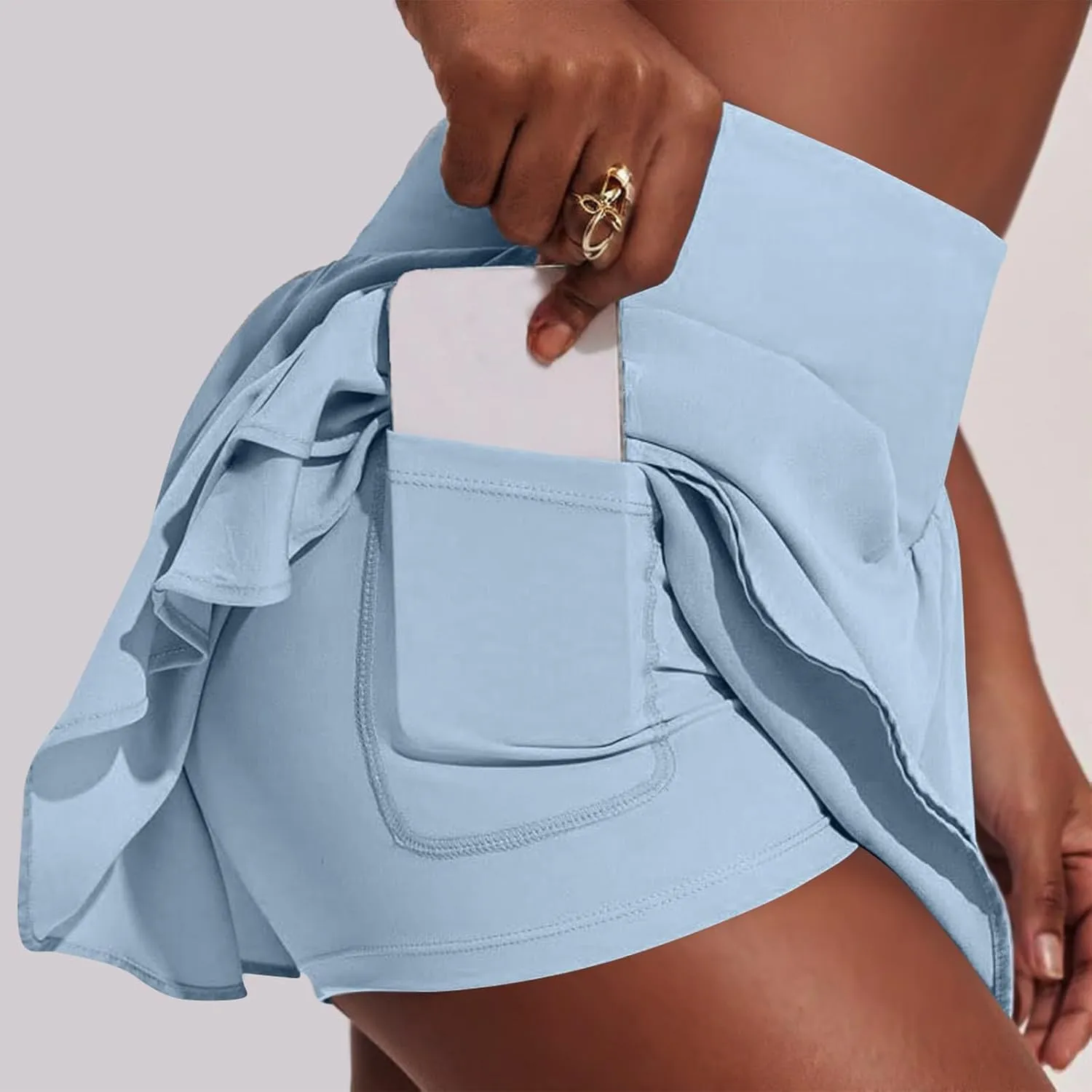 Pirouette Skort Womens Tennis Skirt with Shorts Underneath Women's Skorts with Pockets High Waisted Plus Size