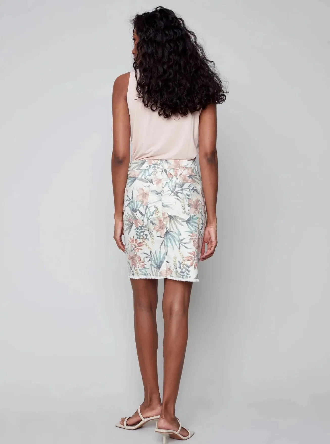 Printed Flower Skort [Maui-C7042P]