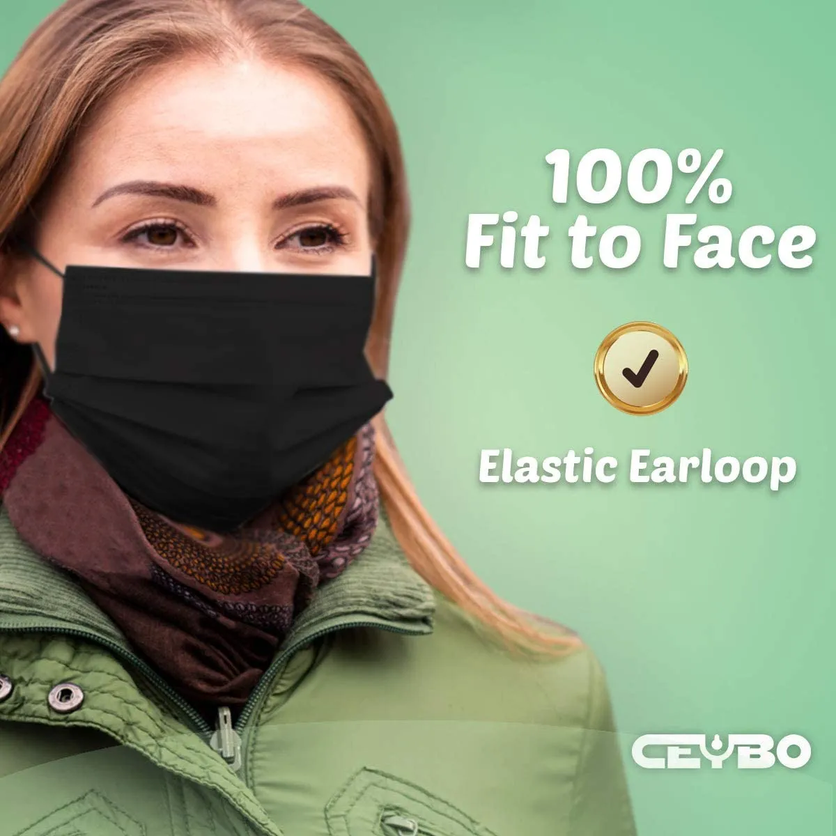 Protective Mouth Cover Face Mask Multi (3 Pack)