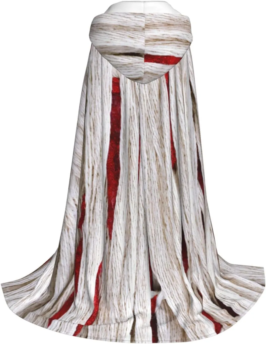 Purple Horror Red Halloween Cape For Teenagers, Hooded Cloak Long Cape Costume Cloak For Party Or Cosplay
