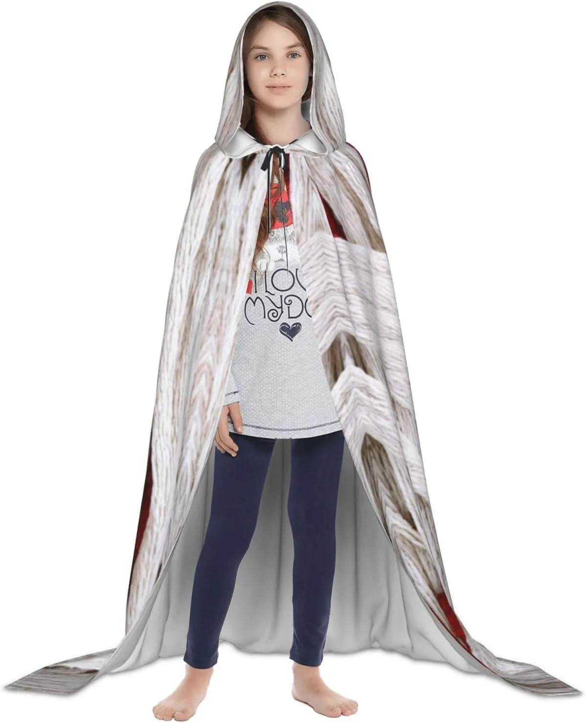 Purple Horror Red Halloween Cape For Teenagers, Hooded Cloak Long Cape Costume Cloak For Party Or Cosplay