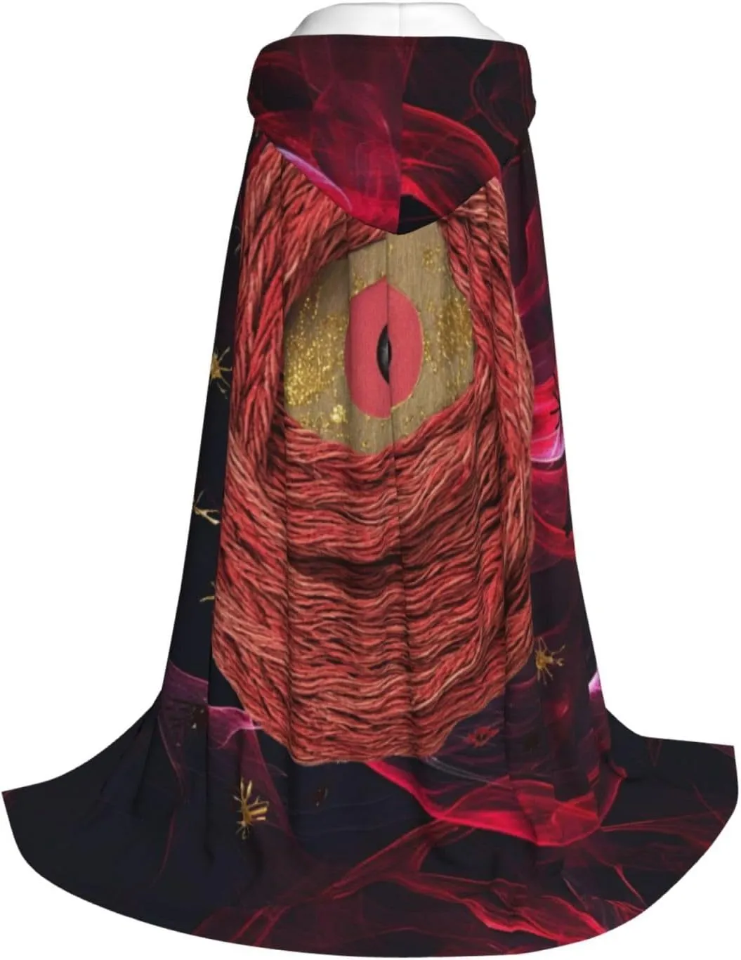 Purple Horror Red Halloween Cape For Teenagers, Hooded Cloak Long Cape Costume Cloak For Party Or Cosplay