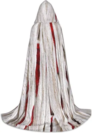 Purple Horror Red Halloween Cape For Teenagers, Hooded Cloak Long Cape Costume Cloak For Party Or Cosplay