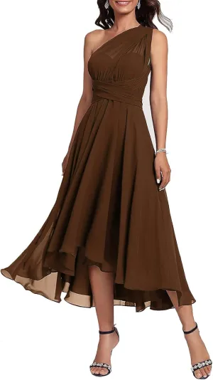 Roxanne Tea Length Infinity Bridesmaid Dresses High Low Convertible Wedding Guest Dress,Multiway Dress Evening Gown