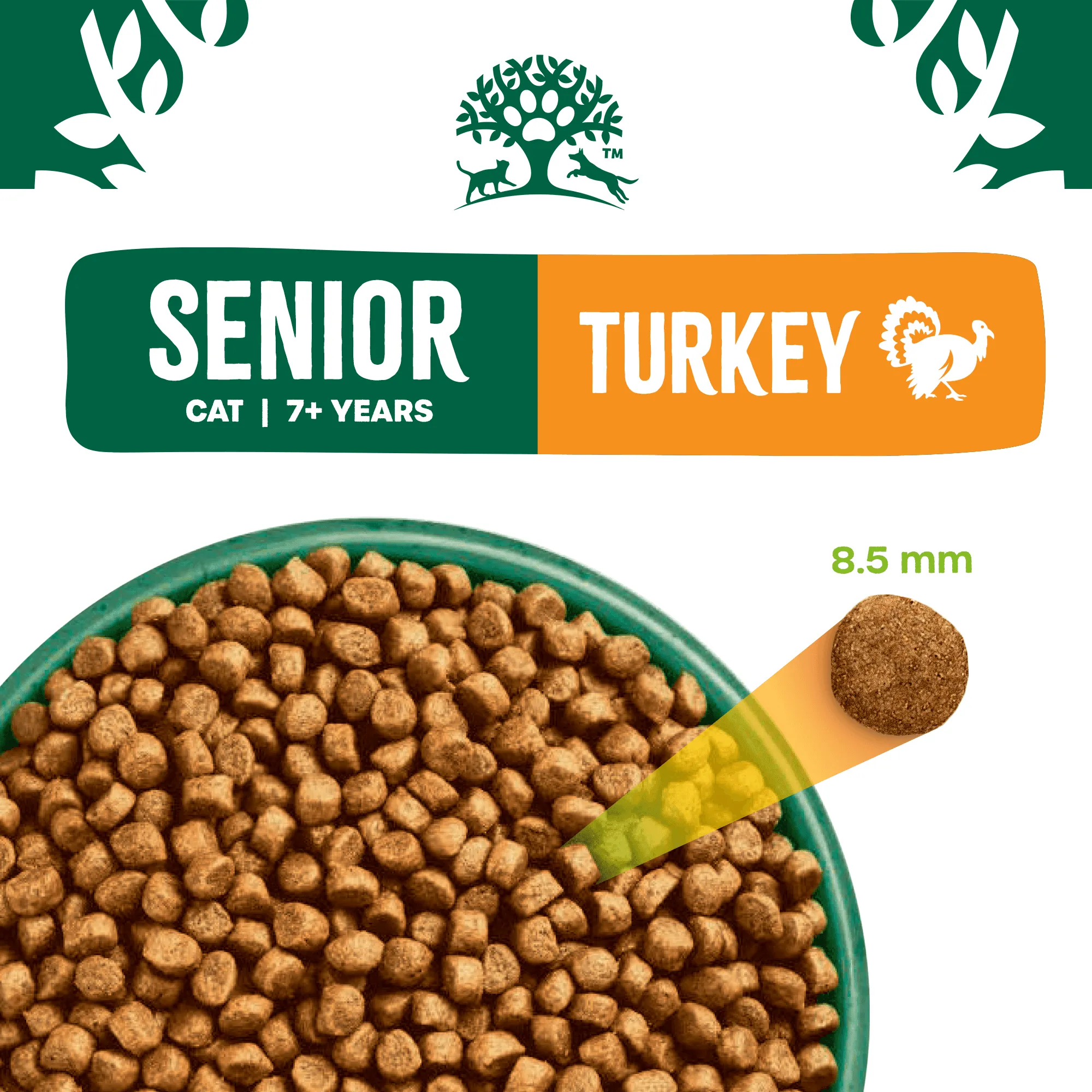 Senior Turkey & Rice Dry Cat Food
