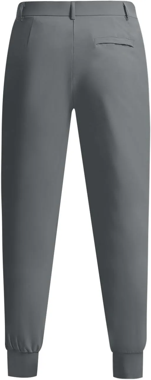 SGASY Men's Golf Joggers Pants with Pockets Slim Fit Stretch Sweatpants Running Travel Dress Work Pants for Men
