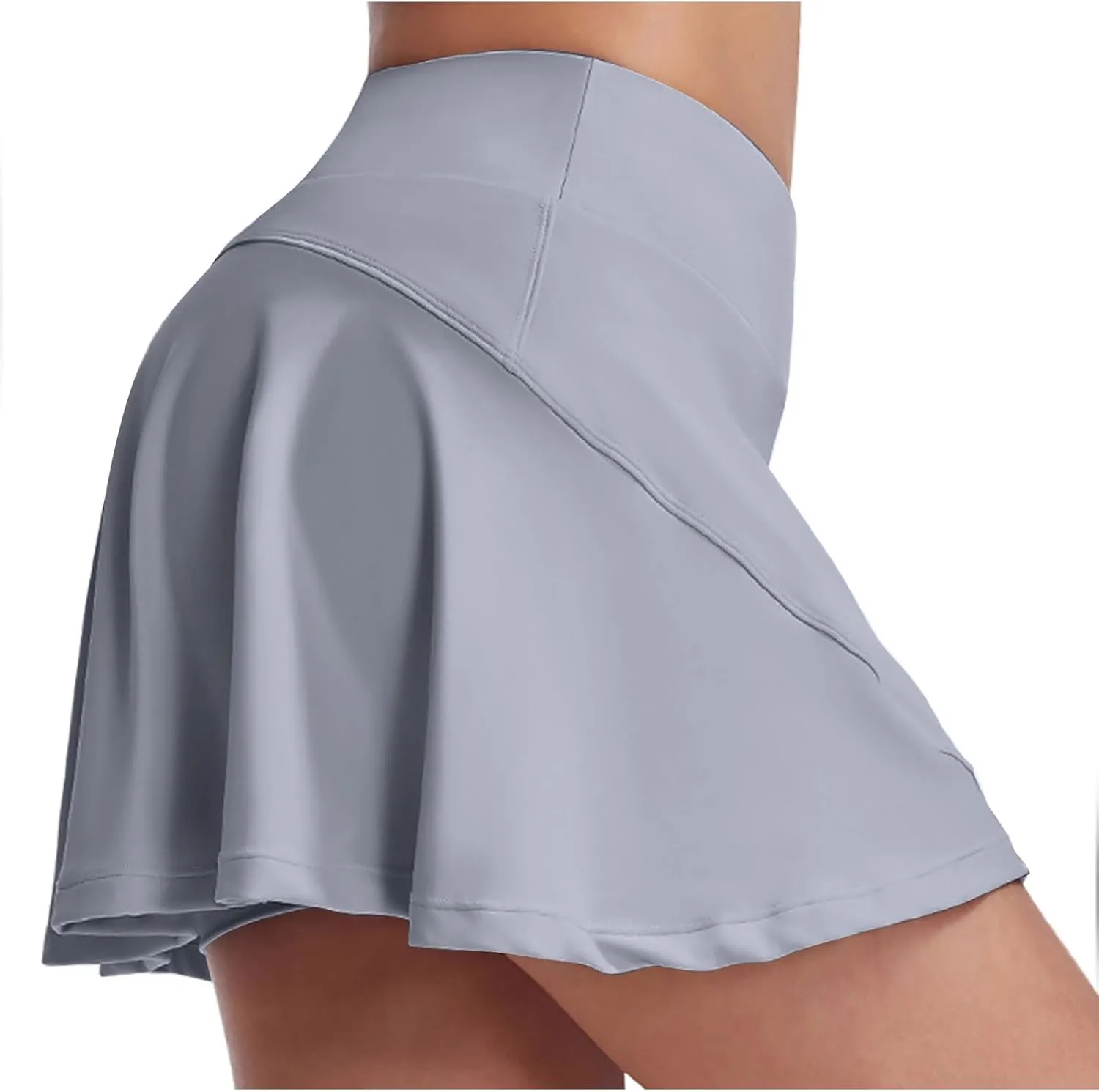 Skorts for Woman Quick Dry Ruffle Yoga Skirt with Built-in Shorts Summer Gym Athletic Skort Ladies Running Clothes