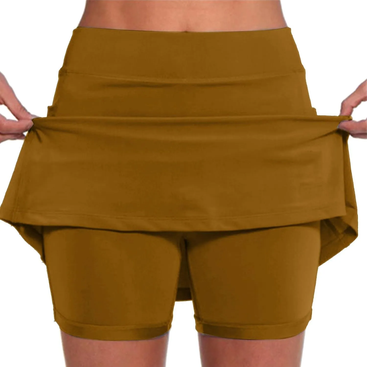 Skorts for Women 2025 High Waisted Tummy Control Yoga Shorts Dressy Casual Athletic Tennis Mini Skirts with Pockets