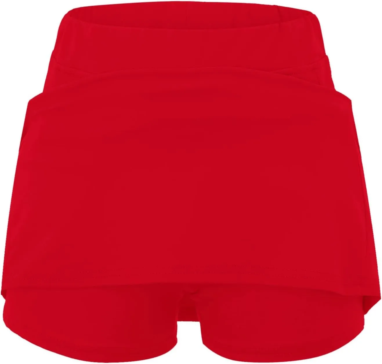 Skorts for Women Dressy Casual Plus Size High Waist Skirt Shorts Underneath Tummy Control Tennis Skorts with Pockets