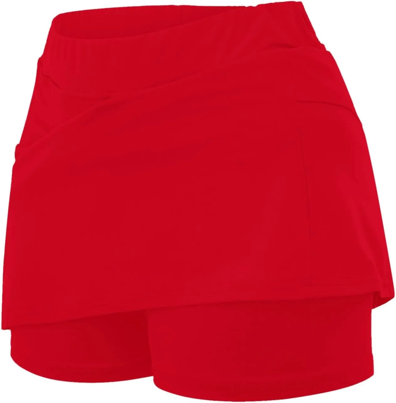 Skorts for Women Dressy Casual Plus Size High Waist Skirt Shorts Underneath Tummy Control Tennis Skorts with Pockets