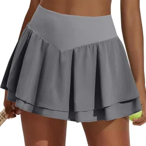 Skorts for Women Dressy Womens Tennis Skirt with Shorts Underneath Plus Size Women's Skorts with Pockets
