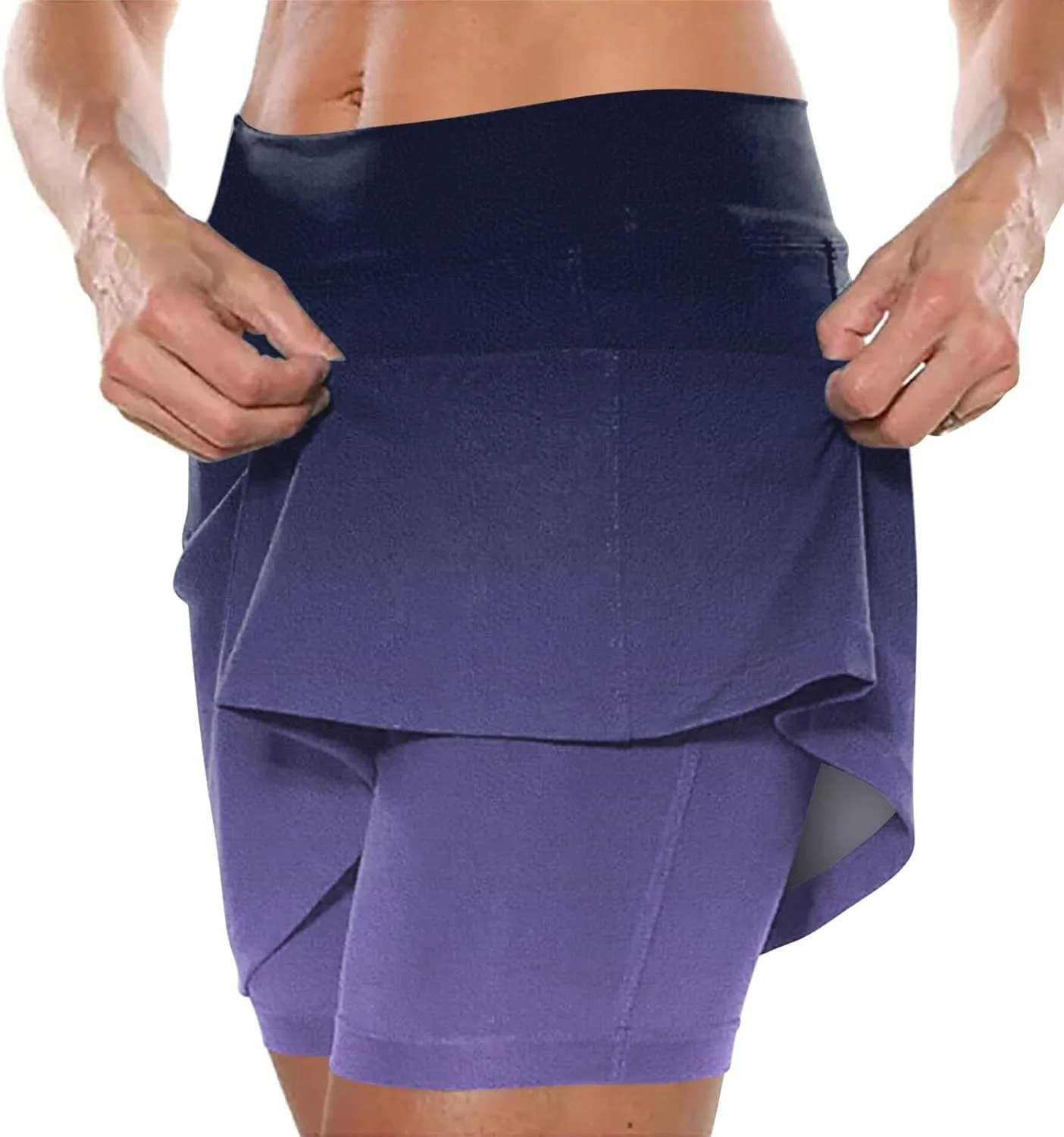 Skorts for Women Plus Size Casual Floral Print Athletic Golf Tennis Short Skirts 2025 Summer Skort with Pockets