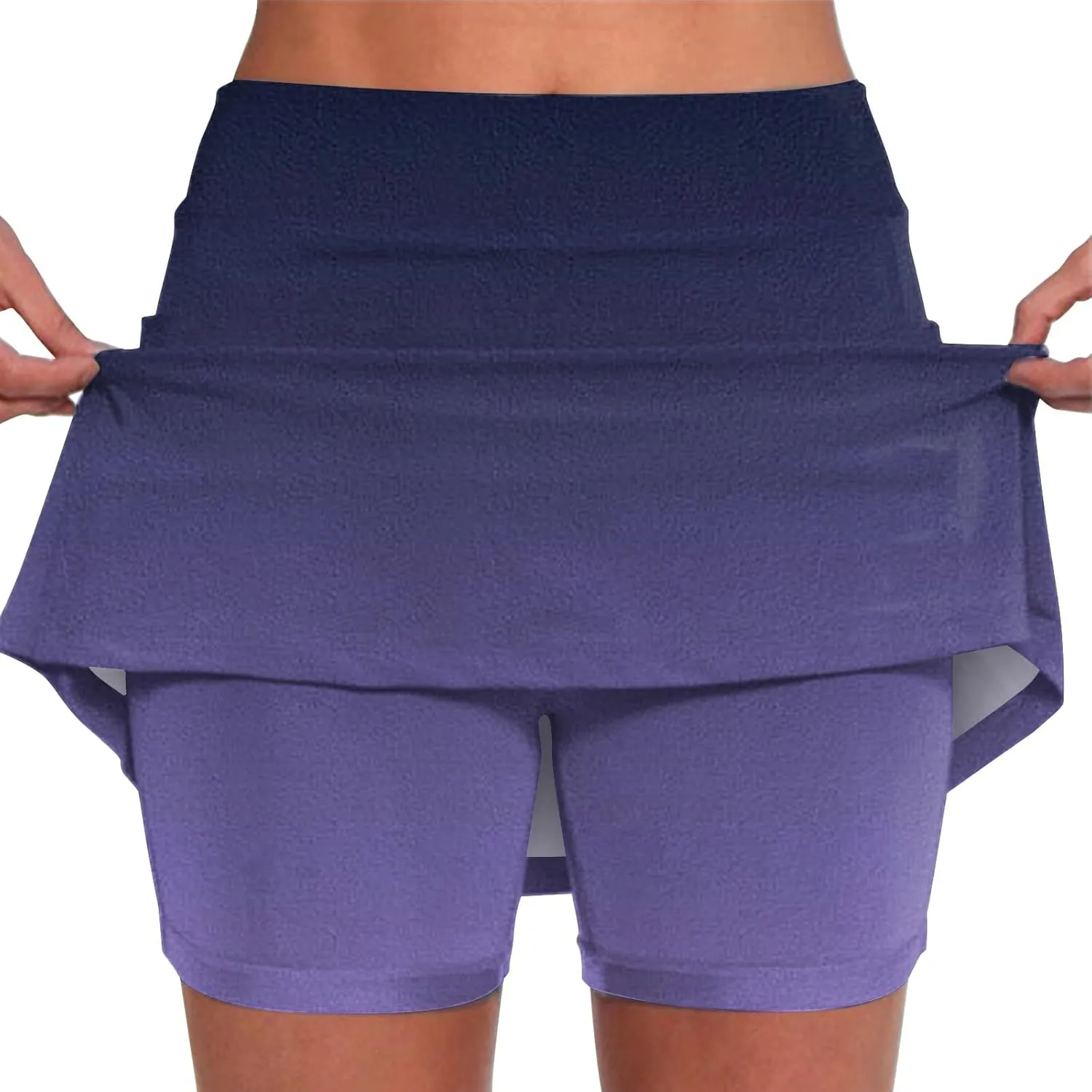 Skorts for Women Plus Size Casual Floral Print Athletic Golf Tennis Short Skirts 2025 Summer Skort with Pockets