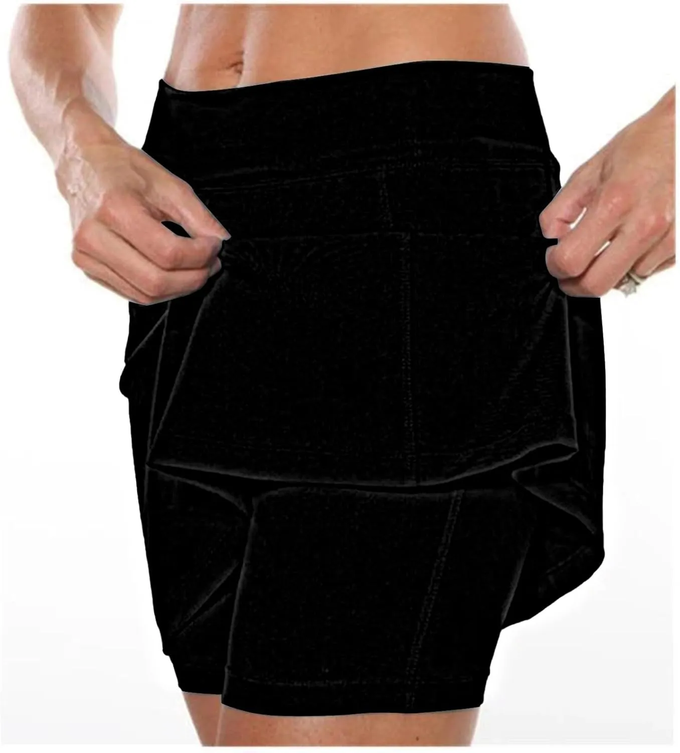Skorts for Women with Pockets Casual Summer High Waist Tummy Control Women's Yoga Shorts Athletic Tennis Mini Skirts