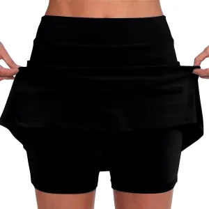 Skorts for Women with Pockets Casual Summer High Waist Tummy Control Women's Yoga Shorts Athletic Tennis Mini Skirts