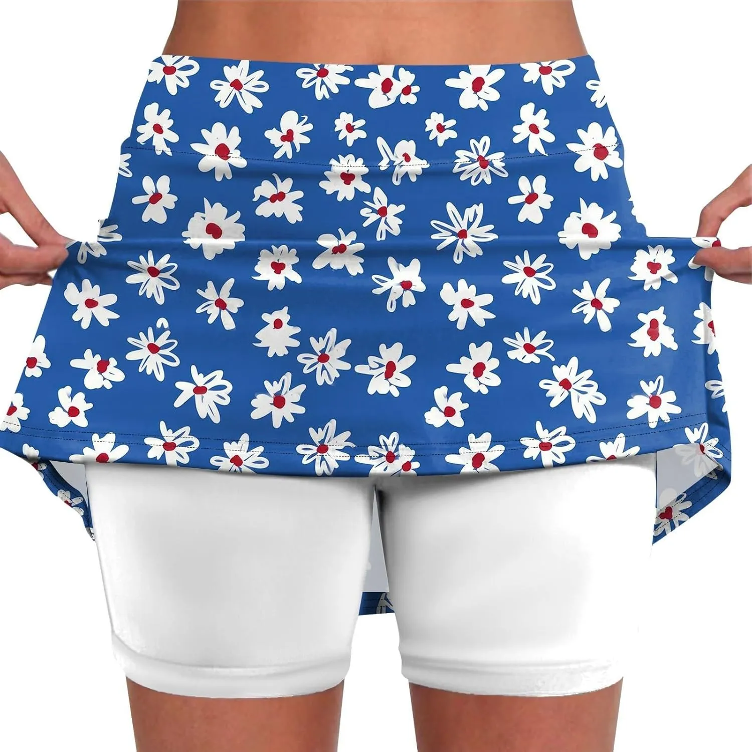 Skorts for Women with Pockets Summer 2025 Tummy Control Tennis Golf Skirt Plus Size Culottes High Waist Athletic