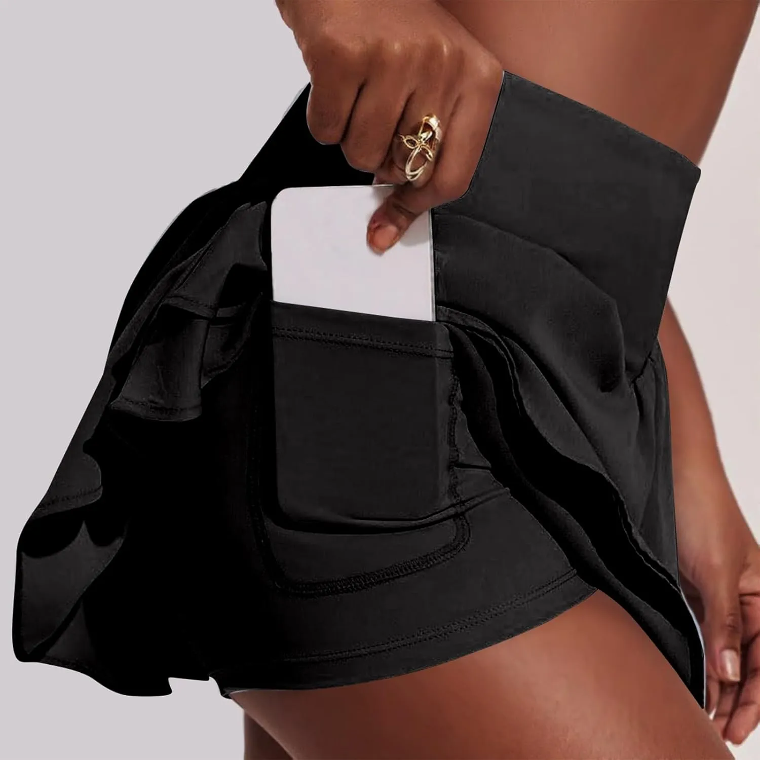 Skorts for Women with Pockets Womens Tennis Skirt with Shorts Underneath High Waisted Women's Skorts Plus Size