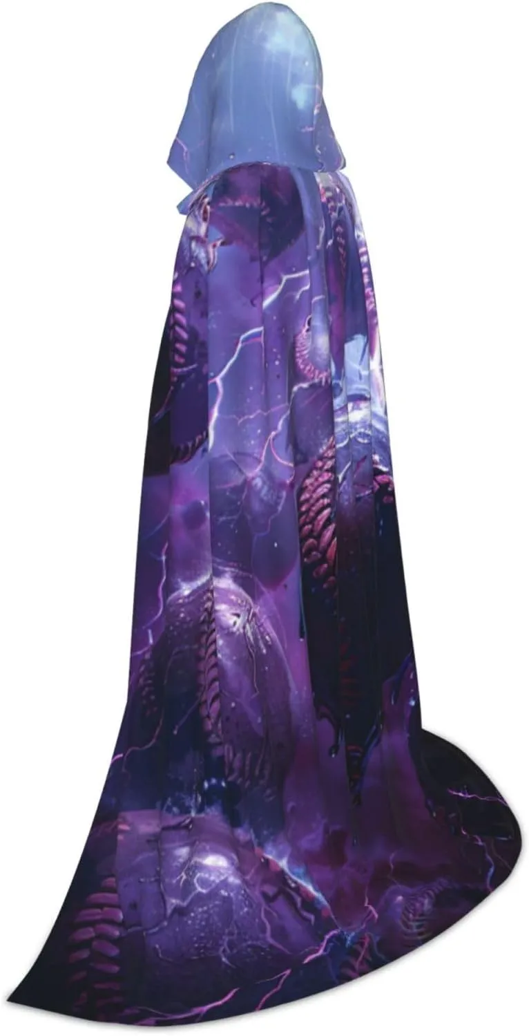 Soccer Halloween Cape For Teenagers, Hooded Cloak Long Cape Costume Cloak For Party Or Cosplay