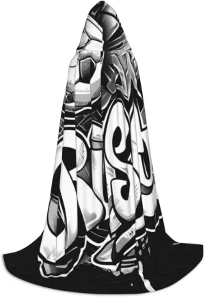 Soccer Halloween Cape For Teenagers, Hooded Cloak Long Cape Costume Cloak For Party Or Cosplay