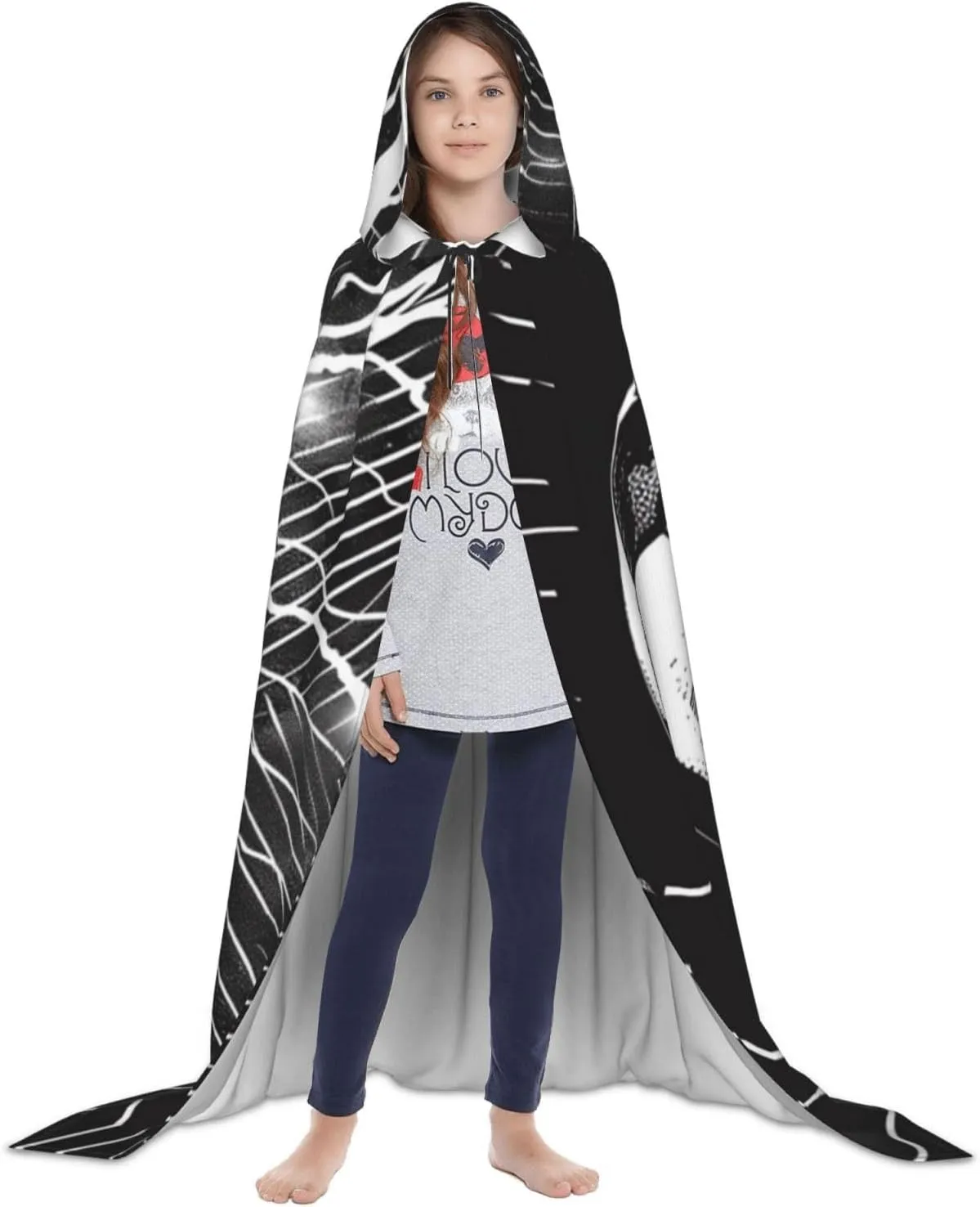 Soccer Halloween Cape For Teenagers, Hooded Cloak Long Cape Costume Cloak For Party Or Cosplay