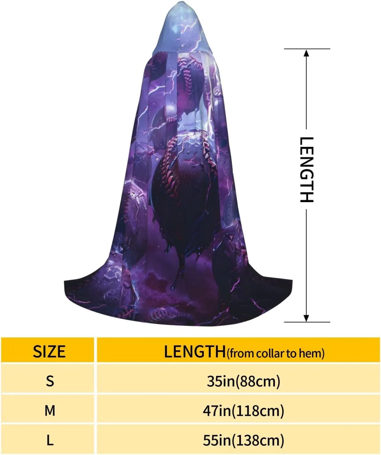 Soccer Halloween Cape For Teenagers, Hooded Cloak Long Cape Costume Cloak For Party Or Cosplay