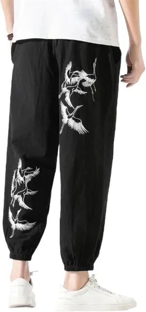 Spring Men Pants Hip Hop Harem Wide Leg Trousers Mens Fitness Chinese Taichi Pants Sweatpants
