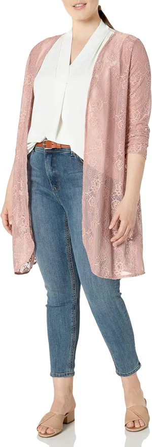 Star Vixen Women's Long Sleeve Open Front Cardigan