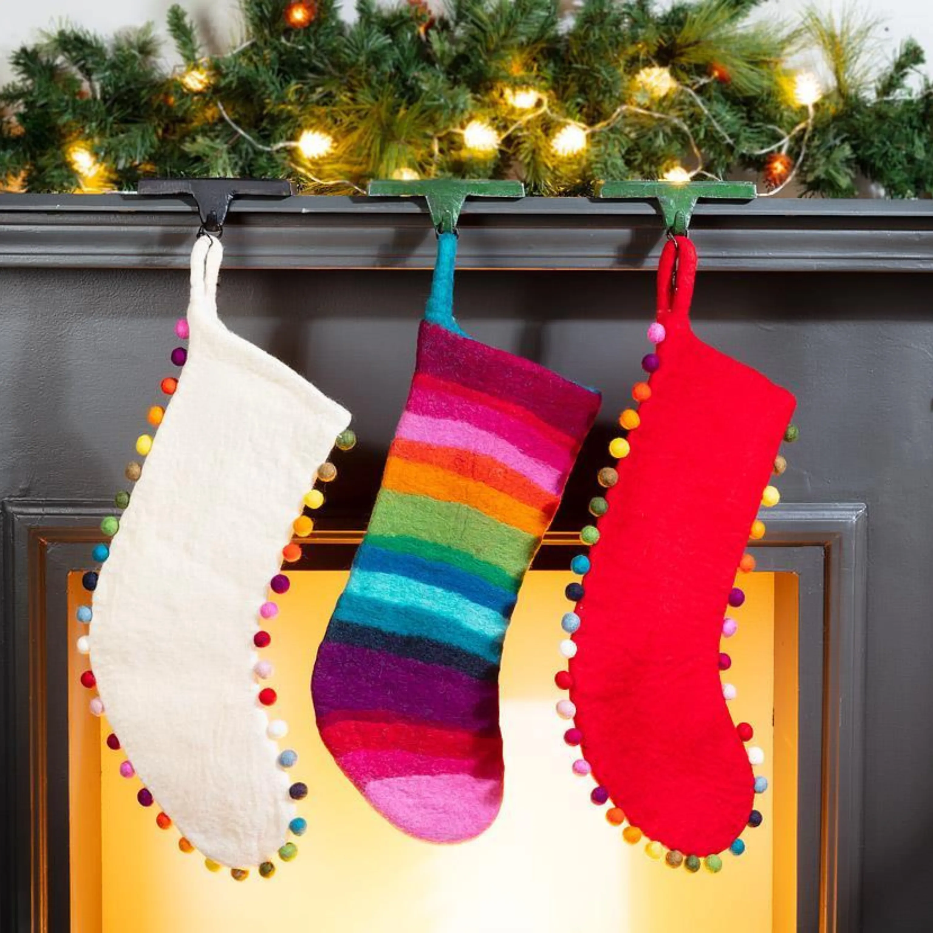 Stocking - Jingle Bell Edged (Red)