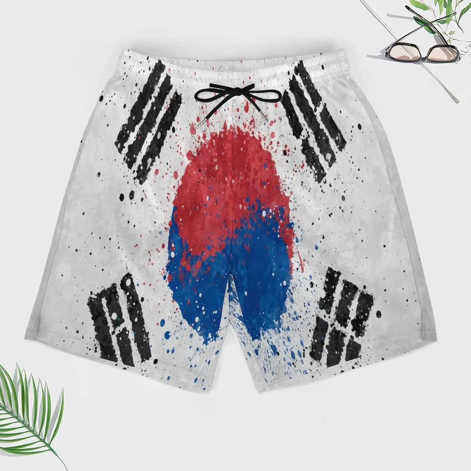 TAIZIYEAH Men's Beach Shorts Sports Beach Pants Swimwear Bathing Suits Board Shorts with Pocket Comfortable