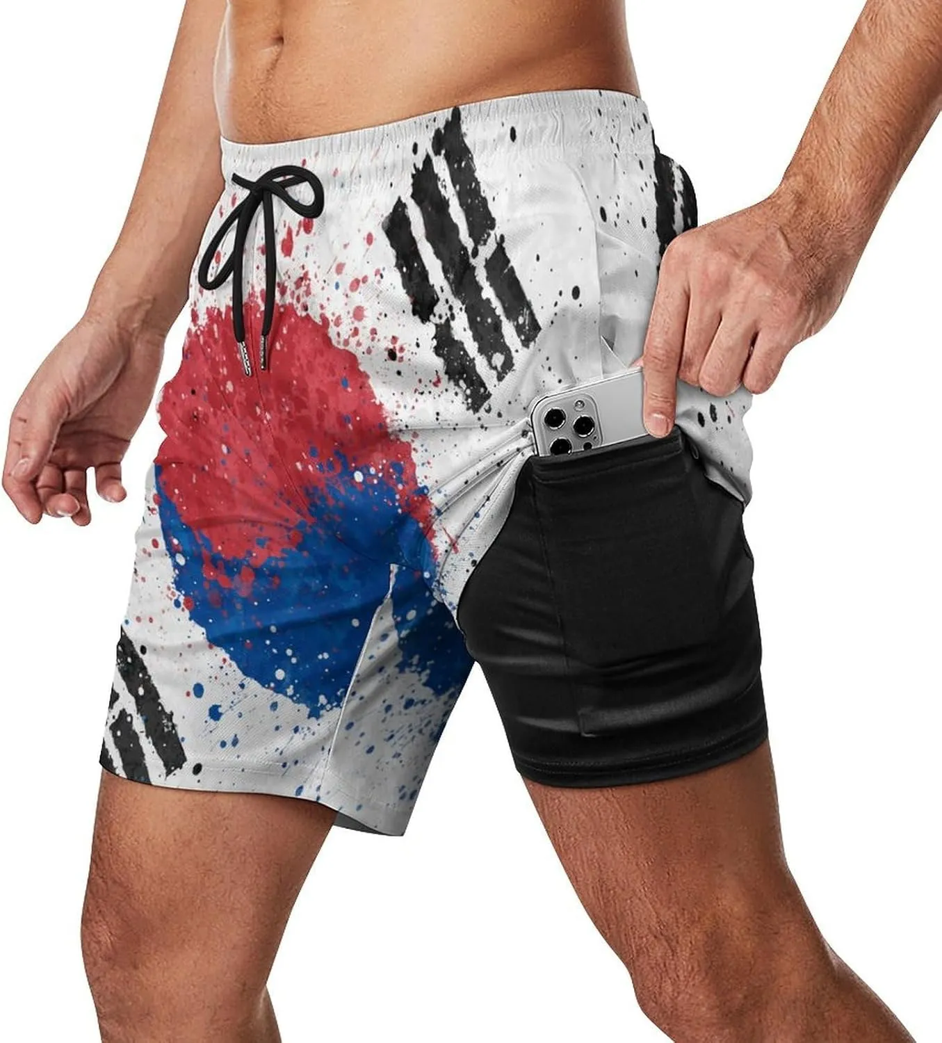 TAIZIYEAH Men's Beach Shorts Sports Beach Pants Swimwear Bathing Suits Board Shorts with Pocket Comfortable