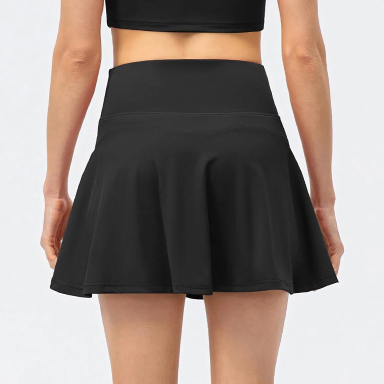Tennis Shorts Women Workout High Waisted Tennis Skirts Solid Color Active Running Skirts Running Gym Athletic Skirt