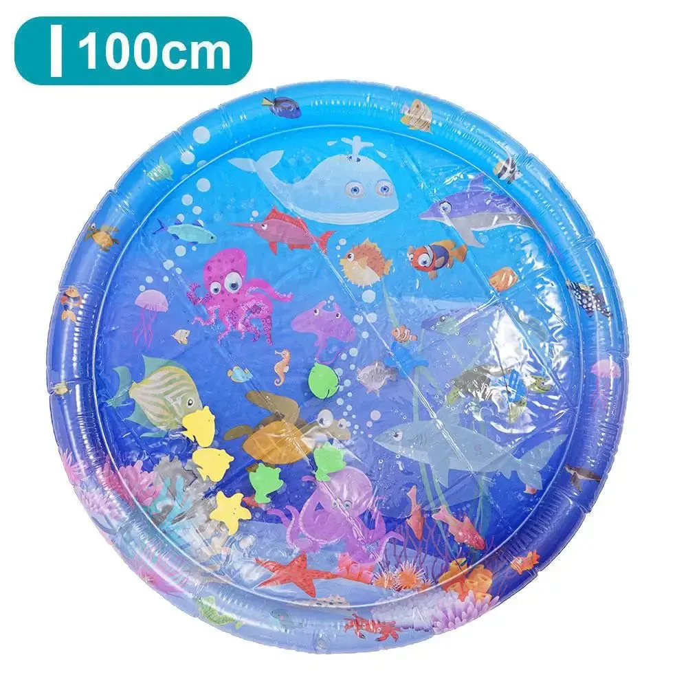 Upgrade Thickened Water Sensor Play Mat for Cats Dogs Interactive Water Sensory Playmat Summer Cool Comfort Pet Mats