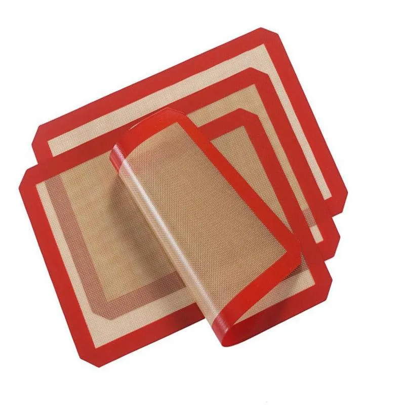 Useful Heat-Resistant Non-Stick Eco-Friendly Silicone Baking Mats Set