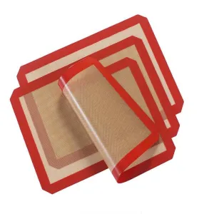 Useful Heat-Resistant Non-Stick Eco-Friendly Silicone Baking Mats Set