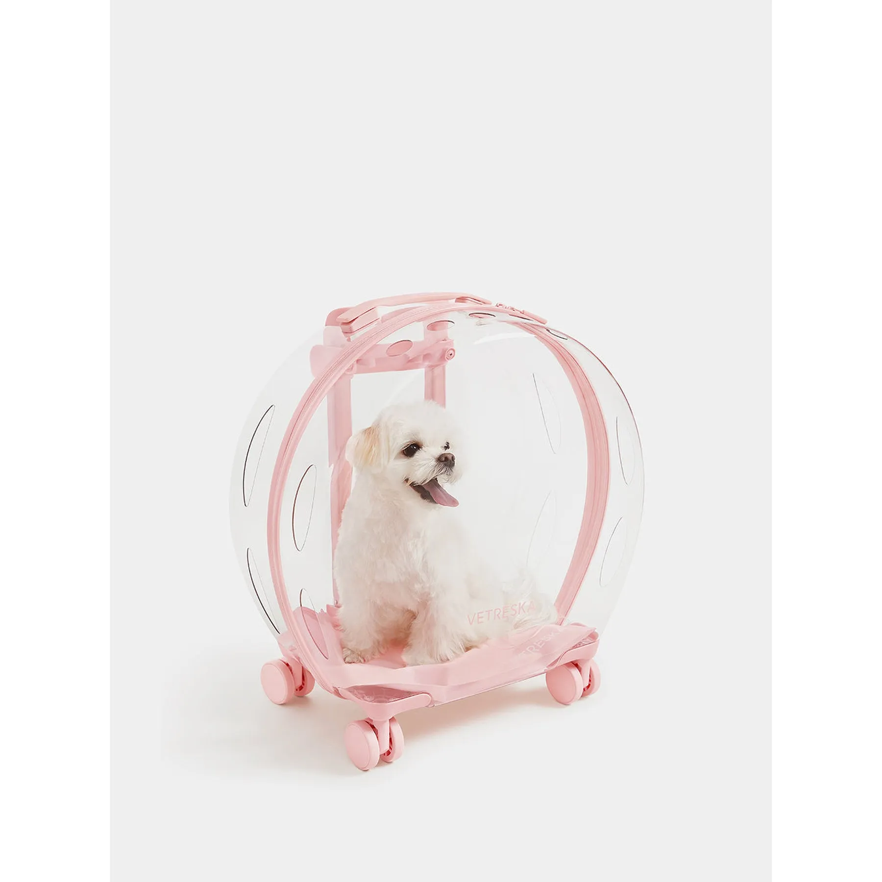VETRESKA BUBBLE PET CARRIER - PINK
